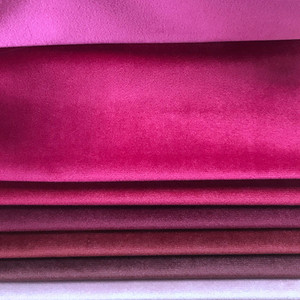 Bán Buôn 250gsm Mềm Dệt Kim Hà Lan Nhung Vải Thoải Mái <span class=keywords><strong>Polyester</strong></span> Spandex Hàn Quốc Căng Ăn Mặc Cho Quần Áo Ghế Sofa Đồng Bằng - Product Image 3