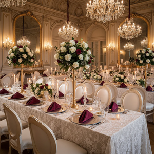 Serviettes en velours bordeaux gaufrées, couleur <span class=keywords><strong>rouge</strong></span> <span class=keywords><strong>vin</strong></span>, pour dîner, mariage, Noël, table romantique, vente en gros de serviettes en tissu - Product Image 4
