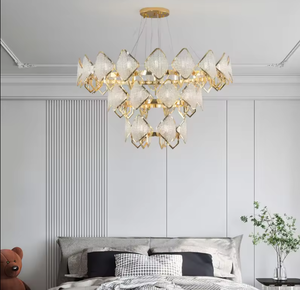 Zeal Lighting, superventas, cristal dorado, luz colgante única, lámpara de araña de cristal para interiores - Product Image 4