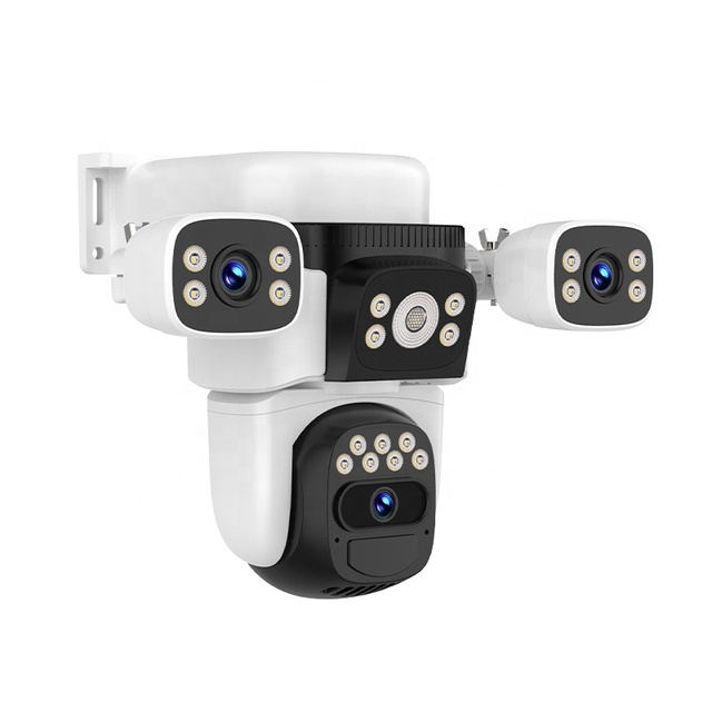 9MP PIR Detection Wifi Camera Auto Tracking 256G TF Card Record Color Night Vision Outdoor Solar Battery Powered 4G PTZ Camera