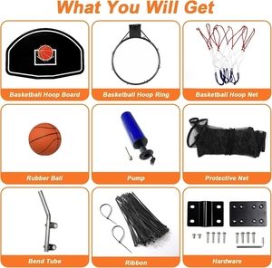 Cerceau de basket-ball facile à installer <span class=keywords><strong>avec</strong></span> mini <span class=keywords><strong>balle</strong></span> <span class=keywords><strong>et</strong></span> pompe pour garçons <span class=keywords><strong>et</strong></span> filles ajouter du plaisir <span class=keywords><strong>avec</strong></span> leur <span class=keywords><strong>trampoline</strong></span> - Product Image 6