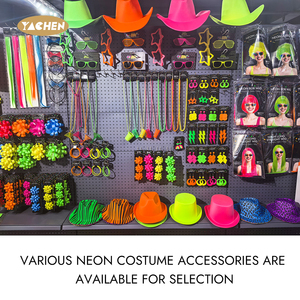 Sombreros de Fiesta de Plástico Estilo Gangster de la <span class=keywords><strong>Mafia</strong></span> de Neón YACHEN, Sombreros de Fiesta de Neón para Niños, Accesorios para Fiestas de Cumpleaños, Recuerdos - Product Image 6