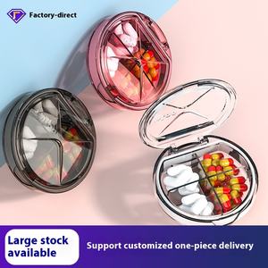 Wholesale Portable Plastic Pill Box Dispenser Travel Organizer with Separate Medications <b>Storage</b> <b>Boxes</b> - Product Image 4