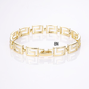 CM 14k Gold <strong>Jewelry</strong> Wholesale Hot Sale 14K Gold Plated Luster Bracelet Multi-size Maze Hollow <strong>Simple</strong> Pulseras <strong>Jewelry</strong> Bracelet - Product Image 6
