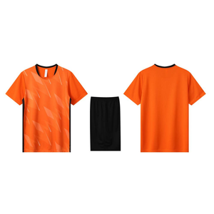 Kaos Sepak Bola Custom Cetak Transfer Panas Bahan Polyester 100% Bernapas Unisex Dewasa Pakaian Olahraga Tim Semua Musim - Product Image 1