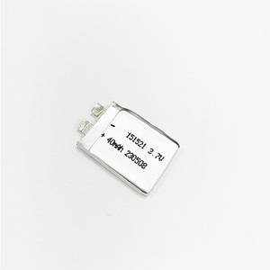 โรงงานผลิตแบตเตอรี่โพลิเมอร์แบบบางพิเศษ 3.7V 151521 40mAh ความจุสูง ความหนา 1.5 มม. แบตเตอรี่ลิเธียมไอออน - Product Image 2
