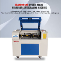 Cortadora Láser de CO2 de Alta Calidad 4060 CNC 40W, Máquina de Grabado y Corte Láser de Sobremesa para Plástico/Vidrio/Goma/Madera/MDF