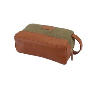 BSCI Factory Custom Logo Travel <b>Bag</b> Organizer For <b>Mens</b> Waterproof Leather Eco Canvas <b>Toiletry</b> Travel <b>Bag</b> - Product Image 5