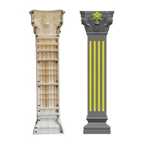 Khuôn cột nhà chất lượng cao bằng nhựa ABS hình vuông, khuôn cột La Mã bằng bê tông cho trang trí khuôn mẫu nhà, thiết kế cột xi măng trang trí - Product Image 2