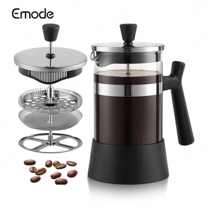 Cafetera de <span class=keywords><strong>prensa</strong></span> <span class=keywords><strong>francesa</strong></span> portátil, cafetera de café frío y calor, olla de <span class=keywords><strong>prensa</strong></span> de café para acampar para té y <span class=keywords><strong>prensa</strong></span> de <span class=keywords><strong>leche</strong></span> <span class=keywords><strong>con</strong></span> espuma - Product Image 1