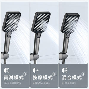 Grande Pomme de Douche Rectangulaire 280 mm, Jet Pluie et Massage, Idéale pour Hôtels et Salles de Bain - Product Image 5