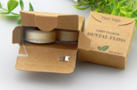 Fil dentaire en soie de maïs PLA biodégradable végétalien naturel, fil dentaire écologique