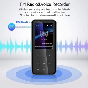 เครื่องเล่น MP4 หน้าจอสัมผัสขนาด 2.8 นิ้ว การเชื่อมต่อ BT ลำโพงในตัว เครื่องเล่นเพลงไฮไฟแบบไม่สูญเสียคุณภาพ รองรับวิทยุ FM เครื่องบันทึกเสียง - Product Image 3