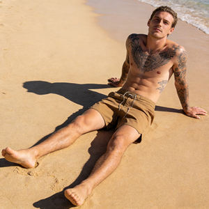 Shorts cargo confortables et extensibles pour hommes, avec poche zippée, séchage rapide, respirants, pour l'entraînement, boardshorts - Product Image 3