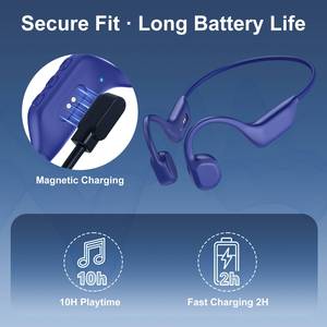 Auriculares Inalámbricos de Conducción Ósea ESON 6.0 para Natación, Sumergibles IPX6, Diseño Abierto, Deportivos, con LED, Batería de 200 mAh, Magnéticos, 10 m de Alcance - Product Image 4