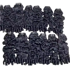 2025 nuovo arrivo di alta qualità vergine birmano capelli ricci trama 100% capelli crudi birmani prezzi all'ingrosso capelli ricci grezzi - Product Image 4