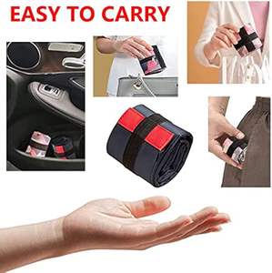 Zaino impermeabile da esterno per uomini e donne in Nylon di grande capacità borsoni da viaggio in palestra sportivi pieghevoli neri - Product Image 5