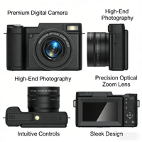 Kamera Digital Mirrorless Premium Video 5K Ultra HD Zoom Optik 40X Sensor CMOS Kamera untuk Pemotretan Luar Ruangan