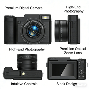 Appareil photo numérique sans miroir haut de gamme, vidéo 5K Ultra HD, zoom optique 40x, capteur CMOS, caméra pour la prise de vue en extérieur - Product Image 3