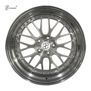 Jantes de voiture universelles en aluminium forgé à deux pièces, design tendance PENGZHEN, lèvres polies, 5x112 5x120 pour <span class=keywords><strong>BMW</strong></span> - Product Image 1