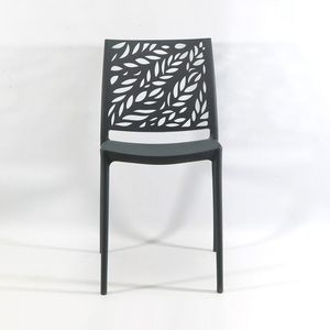 Chaises de salle à manger nordiques en gros à prix abordable, chaises d'appoint modernes en plastique noir pour l'extérieur, chaises d'école - Product Image 2