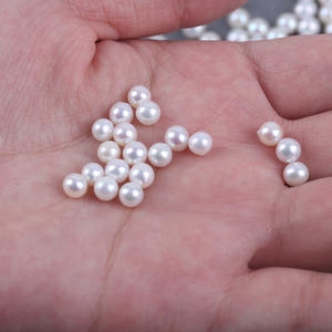 ชุดสร้อยข้อมือและสร้อยคอไข่มุกน้ำจืดธรรมชาติจูจี้ ขนาด 5-5.5 มม. สีขาว ชมพู ตัวเลือกสีหลากหลาย ลูกปัดแบบหลวมสำหรับทำเครื่องประดับต่างหู DIY - Product Image 1