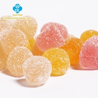 SUNTAK Factory Bulk Soft Gummy Candy Ball Shape Multi-Colored Daily Snack Fruit Flavor Sugar Sweet Confectionery for Wholesale