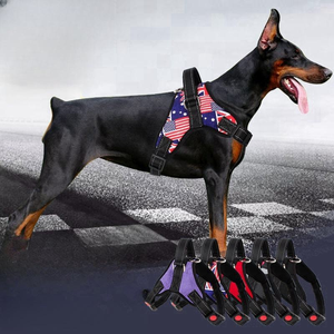 Harnais pour chien anti-traction, réglable, robuste, tactique, rembourré, pour chiens de petite, moyenne et grande taille - Product Image 3