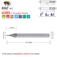 Meilleurs prix pour la nouvelle arrivée U Series 0.8MM 2 cannelures CNC fraise carrée fraise plate AlCrN revêtement personnalisé ODM OEM