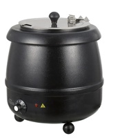 Cosinas Industrial Silver 50 Schalen/Stunde Elektrischer Suppenkessel-Wärmer für Buffet-Restaurants, 50-70°C Warmhaltefunktion