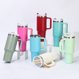 Vaso Térmico de Acero Inoxidable de 40 oz, Taza de Viaje Aislada al Vacío con Asa, Ecológica, Portátil, para Uso en Exteriores - Product Image 3