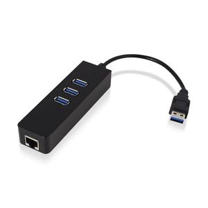 Hub USB 3.1 con 3 puertos y velocidad de 1 Gbps, ideal para ampliar conexiones y transferir datos de forma rápida y eficiente. - Product Image 1