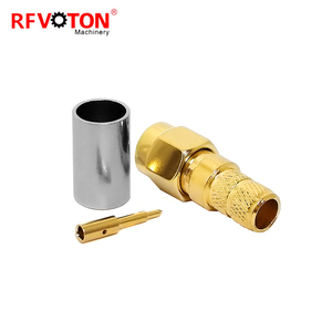 Nhà máy cung cấp mạ vàng 50 ohm SMA nam cắm uốn cho lmr240 LMR-240 H-155 RG59 4d-fb <span class=keywords><strong>RF</strong></span> Coax đồng trục kết nối trong kho - Product Image 5