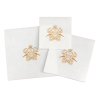 Serviettes de cocktail écologiques Offre Spéciale lin comme serviettes jetables en papier Airlaid