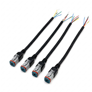 Faisceau de câblage automobile étanche DT06-6S, 1 mètre, connecteur en cuivre pur, isolation PBT, gaine en PVC, IP67 - Product Image 2