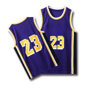 Atacado Homens Malha Jersey T-shirt Sublimação Quick Dry Basketball Uniform Costurado American Basketball Jersey - Product Image 4