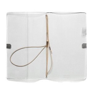 Copertina per taccuino da viaggio sottile A6 <span class=keywords><strong>in</strong></span> vinile trasparente personalizzata, protezione per agenda ricaricabile con elastici e <span class=keywords><strong>tasca</strong></span> laterale per la scrittura di journaling - Product Image 5