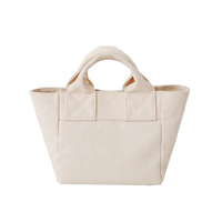 Sac en toile pour femme Mini petit sac à main solide Simple fil à coudre pour femme petite capacité sacs fourre-tout sacs à main