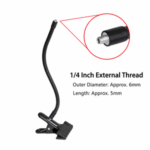 360 °   Soporte Flexible Multifuncional con Clip Giratorio y Tubo de Cuello de Cisne para Lámpara LED Portátil y Soporte para Teléfono Móvil - Product Image 2
