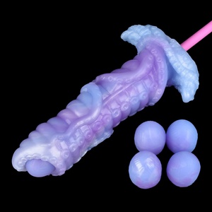 Popular New Design Soft Silicone Fantasy Animal Ovipositor alien <b>Dildo</b> Anal Plug with 4 Eggs Sex Toy for Adults Women Man - Product Image 2