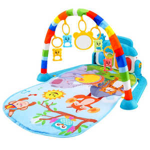 Tapis d'éveil musical interactif pour bébé avec piano à pédales, hochets sensoriels et couverture d'activités pour le temps sur le ventre des nouveau-nés - Vente en gros - Product Image 2