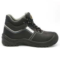Chaussure de travail MaxiTough à coupe moyenne en cuir, résistante aux perforations et à l'huile, avec semelle en PU, embout en acier, imperméable, légère et de sécurité pour l'usine