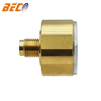 Factory Supply 28mm Mini High Pressure Gauge 0-300bar Mechanical Pointer Type with Original Copper-colored Case High Precision