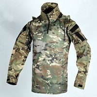 Vêtements de randonnée respirants en polyester/coton de marque JICC, uniforme tactique de pêche printanier, tenue de chasse en tissu Ripstop, ODM