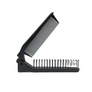 Manufacturer's dual-use plastic nylon children's adult folding hair comb