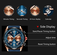 POEDAGAR Nouvelle Montre de Luxe pour Homme, Étanche, Lumineuse, avec Calendrier, Sportive, à Quartz, en Nylon et Cuir, Modèle 862
