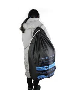 40'' nylon folding laundry bag and garment bag optional use Eco-friendly Durable Large Drawstring polyester Home Laundry Bag