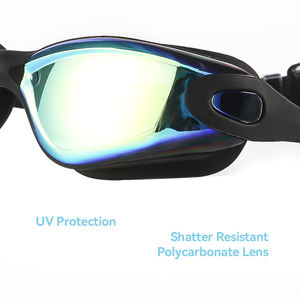 Pas de QUANTITÉ MINIMALE DE COMMANDE UV Protection Panoramique Lunettes De <span class=keywords><strong>Natation</strong></span> pour Adultes Sangles de Silicone Lunettes De <span class=keywords><strong>Natation</strong></span> Étanche - Product Image 3