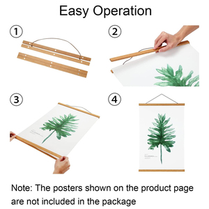 Ánh Sáng Gỗ Từ Áp phích Móc Áo Khung 20x28 20x30 20x24 Cho Vải Tác Phẩm Nghệ Thuật In Áp phích Móc Treo Khung Treo Kit - Product Image 4