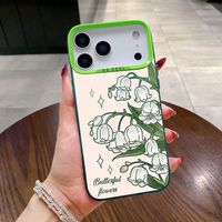 Coques de Téléphone Antichoc Luxe Fleurs pour iPhone 17 Air 16 15 Plus Pro Max 14 13 12 11 X – Housse de Protection Arrière Anti-chute